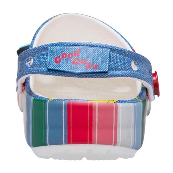 Crocs Chucky Classic Clogs‎ Mens Size 12 Blue Halloween Horror Slip On Shoes - Picture 5 of 5